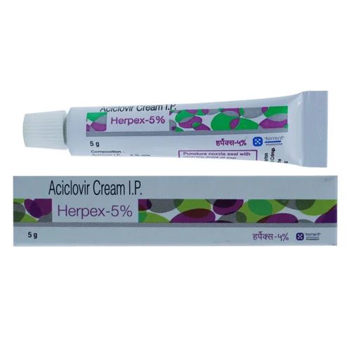 Herpex Cream 5gm tube close-up