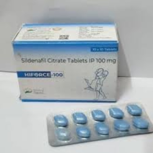 Hiforce 100 Sildenafil Citrate 100 tablets complete set with box and blister strip