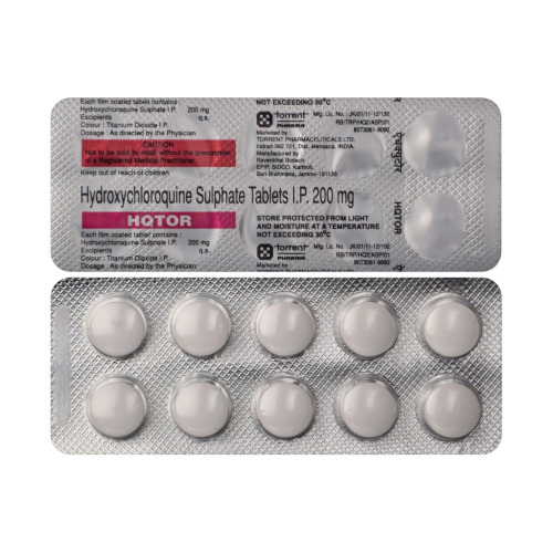 Hqtor 200 tablets blister strip close-up