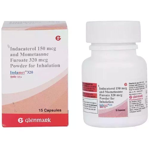 Indamet 320 rotacaps budesonide formoterol inhalation capsules 15 count bottle