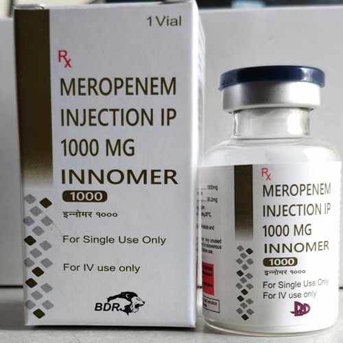Innomer 1000 vial next to product box, packaging close-up