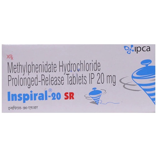 Inspiral 20 SR 100 Tablets front box packaging