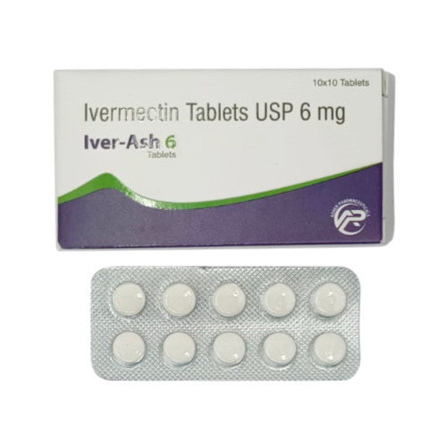 Iver-Ash 12 tablets box with multiple blister strips