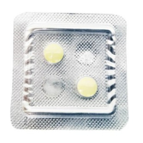 Ivrea 12mg (Ivermectin) silver blister pack showing 3 yellow round tablets with clear foil backing