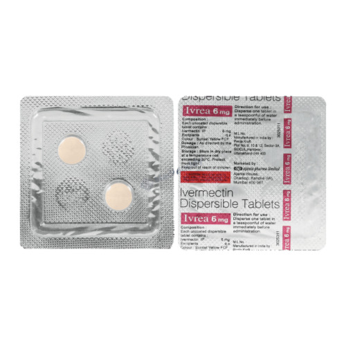 Close-up of blister pack back showing printed product and regulatory information