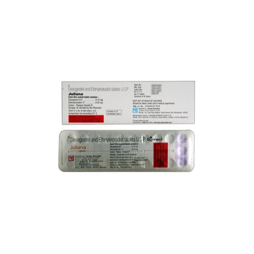 Juliana 21 tablets silver blister strips drospirenone ethinyl estradiol contraception medicine online pharmacy