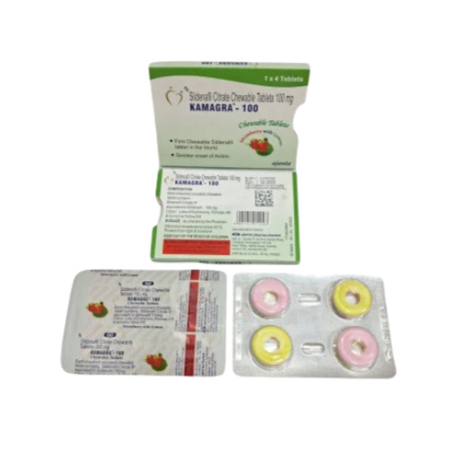 Kamagra 100 CT Polo box with multiple blister packs displayed, tablets and labels legible