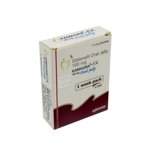 Kamagra FX Oral Jelly 100mg sachet close-up