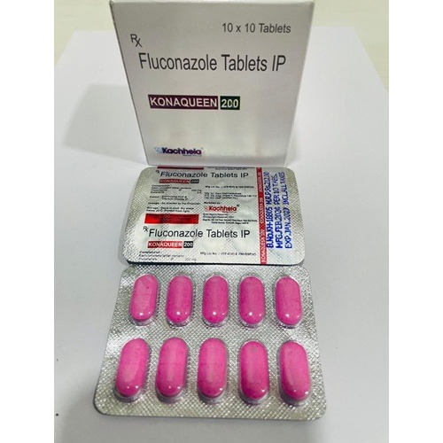 Konaqueen 200 (Hydroxychloroquine) 200mg 100 tablets blister strips close-up with branded packaging for lupus and rheumatoid arthritis therapy online pharmacy