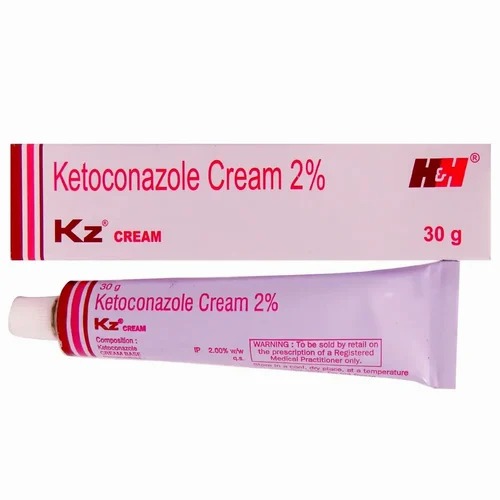 KZ Cream 30g Ketoconazole 2 percent topical antifungal medication packaging – effective against fungal and yeast infections – Zarv