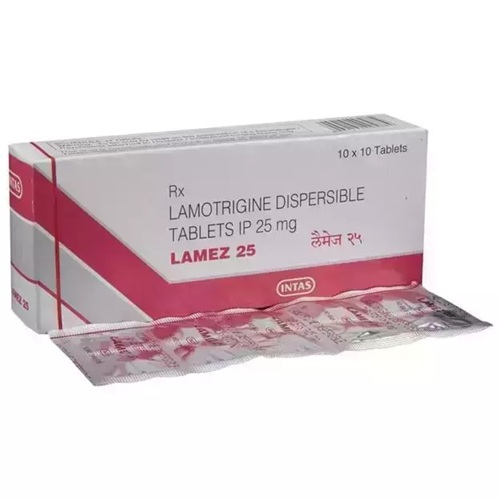 Lamez 25 tablets front box packaging with 100 tablets