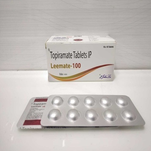 Leemate 100mg white product box with blister strip displayed on surface