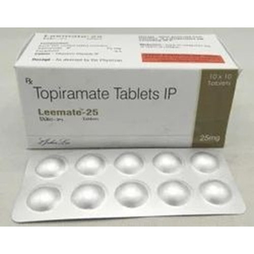 Leemate 25mg yellow-white branded carton box with multiple blister strips