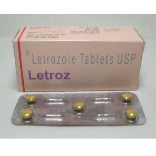 Letroz 2.5mg 25 tablets product box with blister strips