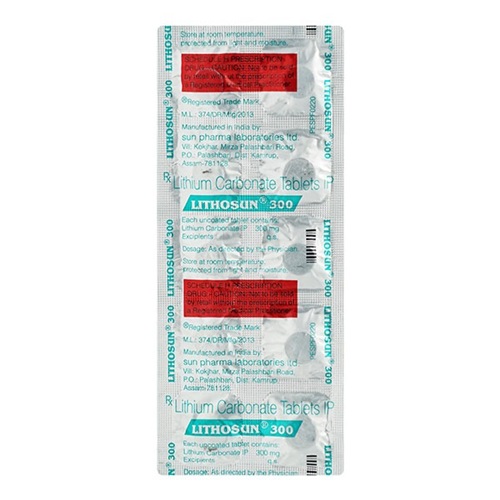Lithosun SR 400 100 Tablets blister strip close-up