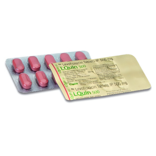 Glevo 500 tablets blister strip close-up