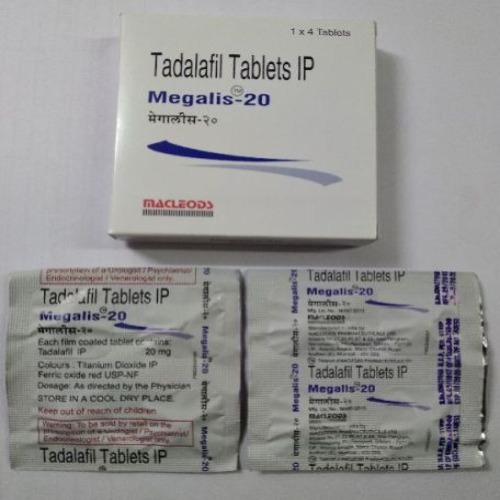 Megalis 20mg (Tadalafil) full set with carton and multiple silver blister strips