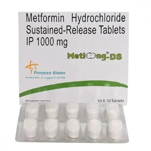 Metlong DS 1000mg - 100 Tablets