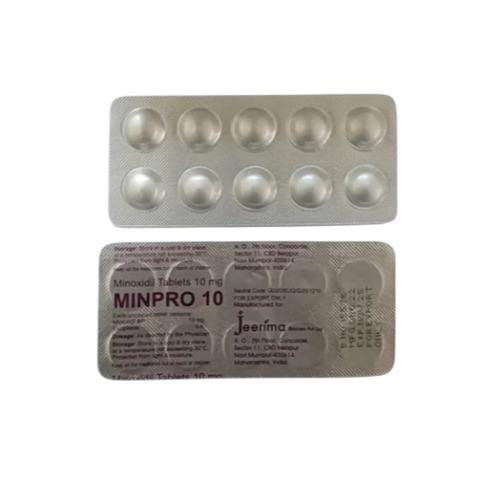 Minpro 10 100 tablets back side packaging