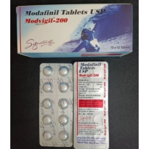 Modvigil 200 100 Tablets box with outer carton