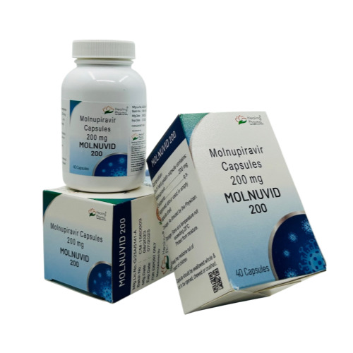 Molnuvid 200mg capsules blister strip close-up