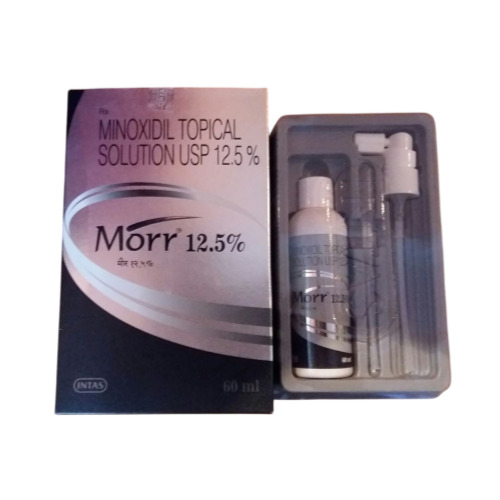 Morr 12.5% (Minoxidil Topical Solution) full pack with box, bottle and applicator set