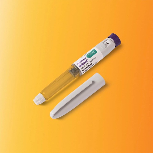 Mounjaro 7.5mg KwikPen Prefilled injection pen close-up