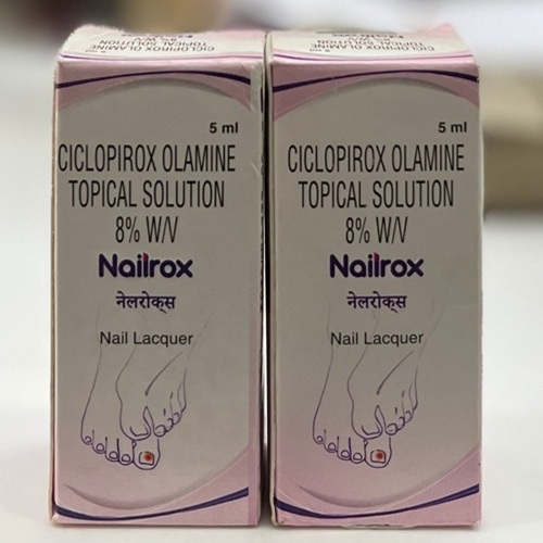 Nailrox Nail Lacquer 5ml bottle with applicator brush