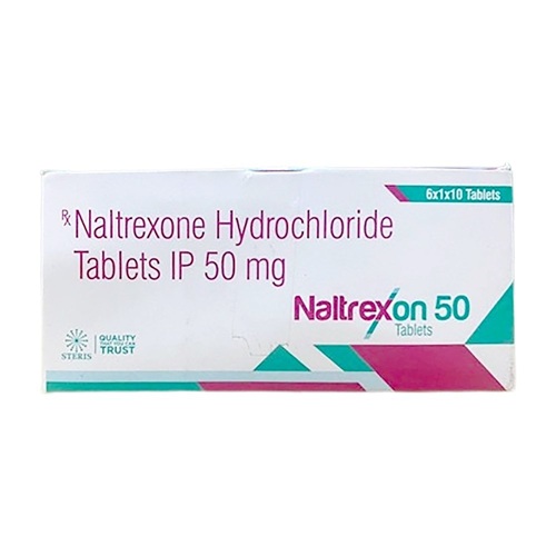 Naltrex On 50 tablets side view packaging