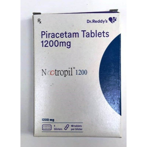 Nootropil 1200mg outer carton packaging standing upright