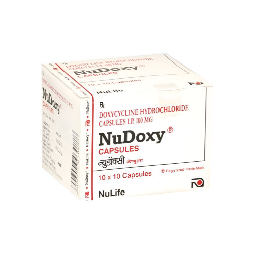 Nudoxy 100 product box only, front-facing shot with product name and packaging visible