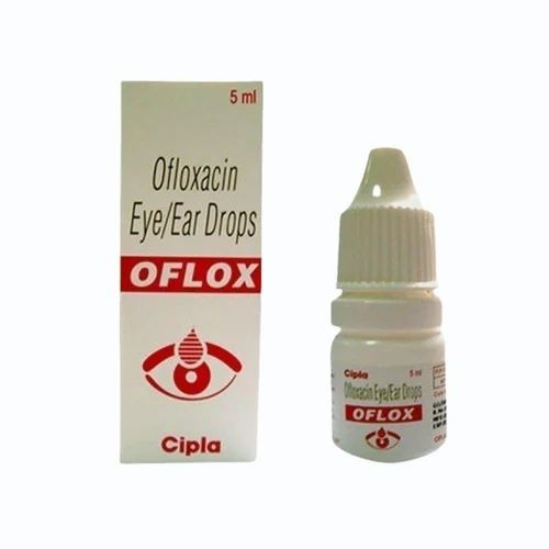 Oflox Eye Drops 5ml dropper bottle close-up