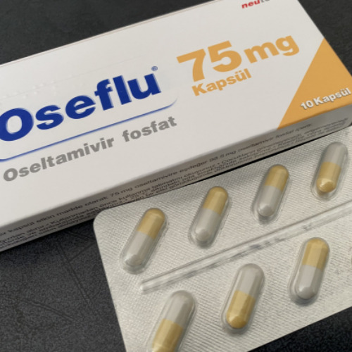 Oseflu 75 10 capsules back side packaging