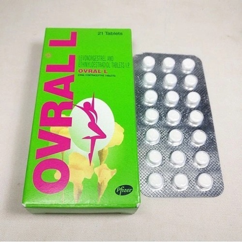 Ovral L 21 tablets branded box with blister strips levonorgestrel ethinyl estradiol combined oral contraceptive online pharmacy
