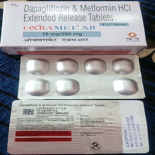 Oxramet XR 10/500mg 28 tablets back side packaging