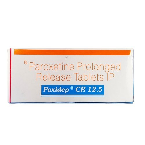 Paxidep CR 12.5 prolonged release tablets box side view