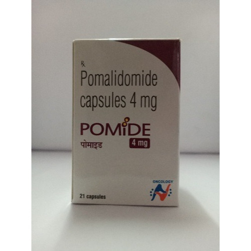 Pomide 4 pomalidomide 21 capsules branded box and container immunomodulatory anticancer medicine online pharmacy