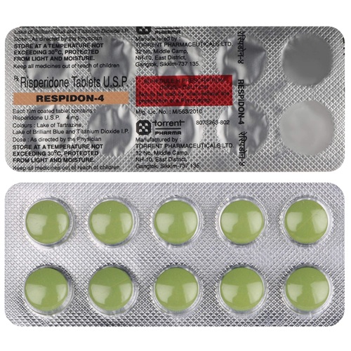 Respidon 4 tablets blister strip close-up