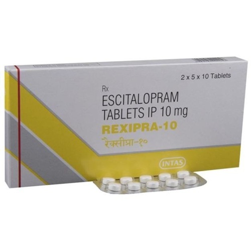 Rexipra 10 100 Tablets box with outer carton