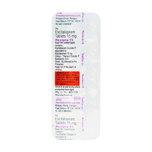 Rexipra 20 100 Tablets blister strip close-up