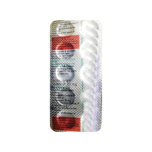 Rexipra 20 100 Tablets blister strip close-up