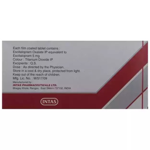 Rexipra 5 100 Tablets box with outer carton