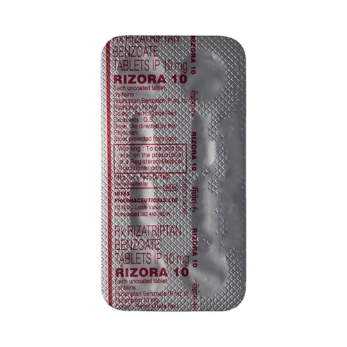 Rizora 10 20 tablets blister pack rizatriptan migraine relief medicine online pharmacy