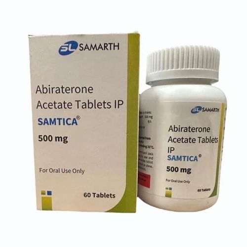 Samtica 500 abiraterone acetate 60 tablets white plastic bottle advanced prostate cancer oral therapy online pharmacy