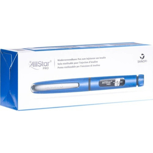 Eli Lilly HumaPen Ergo II branded box with blue insulin pen reusable diabetes management device online pharmacy