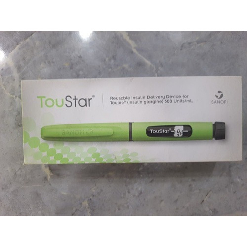 Sanofi TouStar branded box with green reusable insulin pen diabetes management device online pharmacy