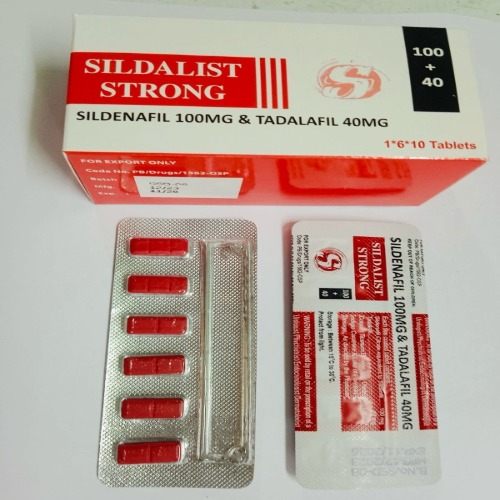 Sidalist Strong 140mg tablets box with multiple blister strips