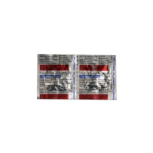 Suminat 100 5 Tablets blister strip close-up