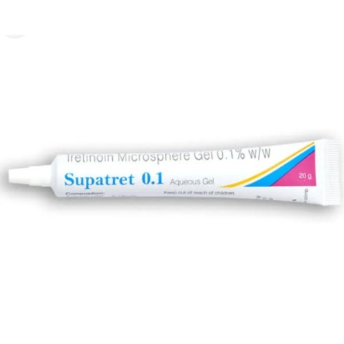 Supatret 0.1% Gel 20gm tube close-up