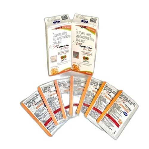 Super Kamagra Oral Jelly 160mg sachet close-up
